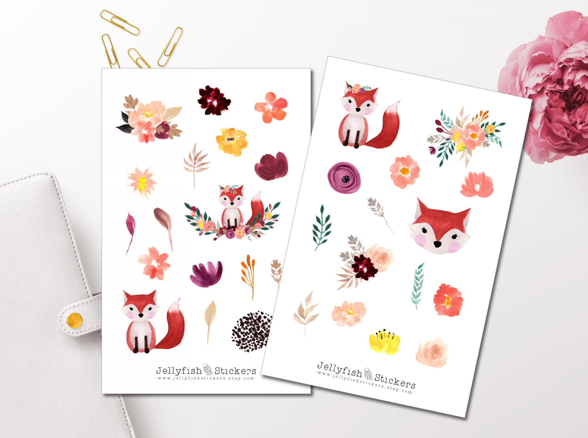 Fox Sticker Set